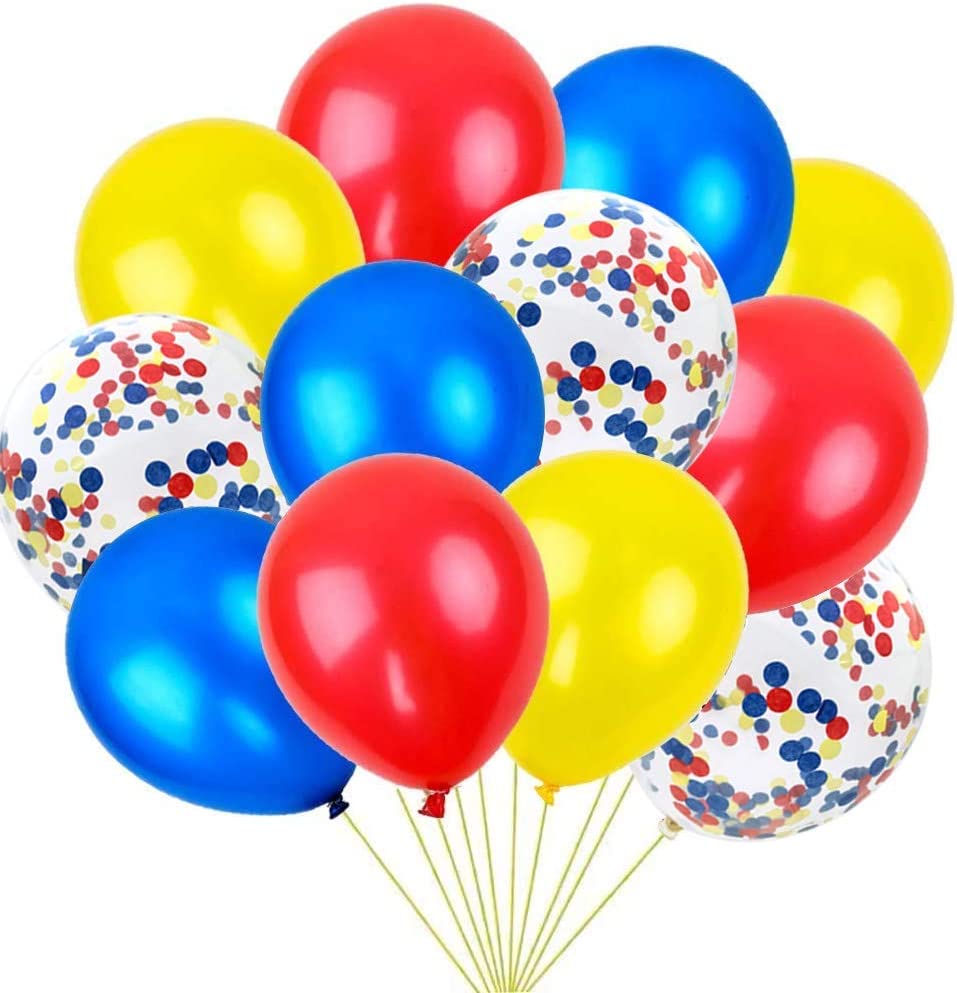 Humairc Car Transport Birthday Balloons Decoration Kit, Happy Birthday Auto Banner Engineering Car School Bus Fire Truck Airplane Cake Decoration - Kids Transport Themed Party