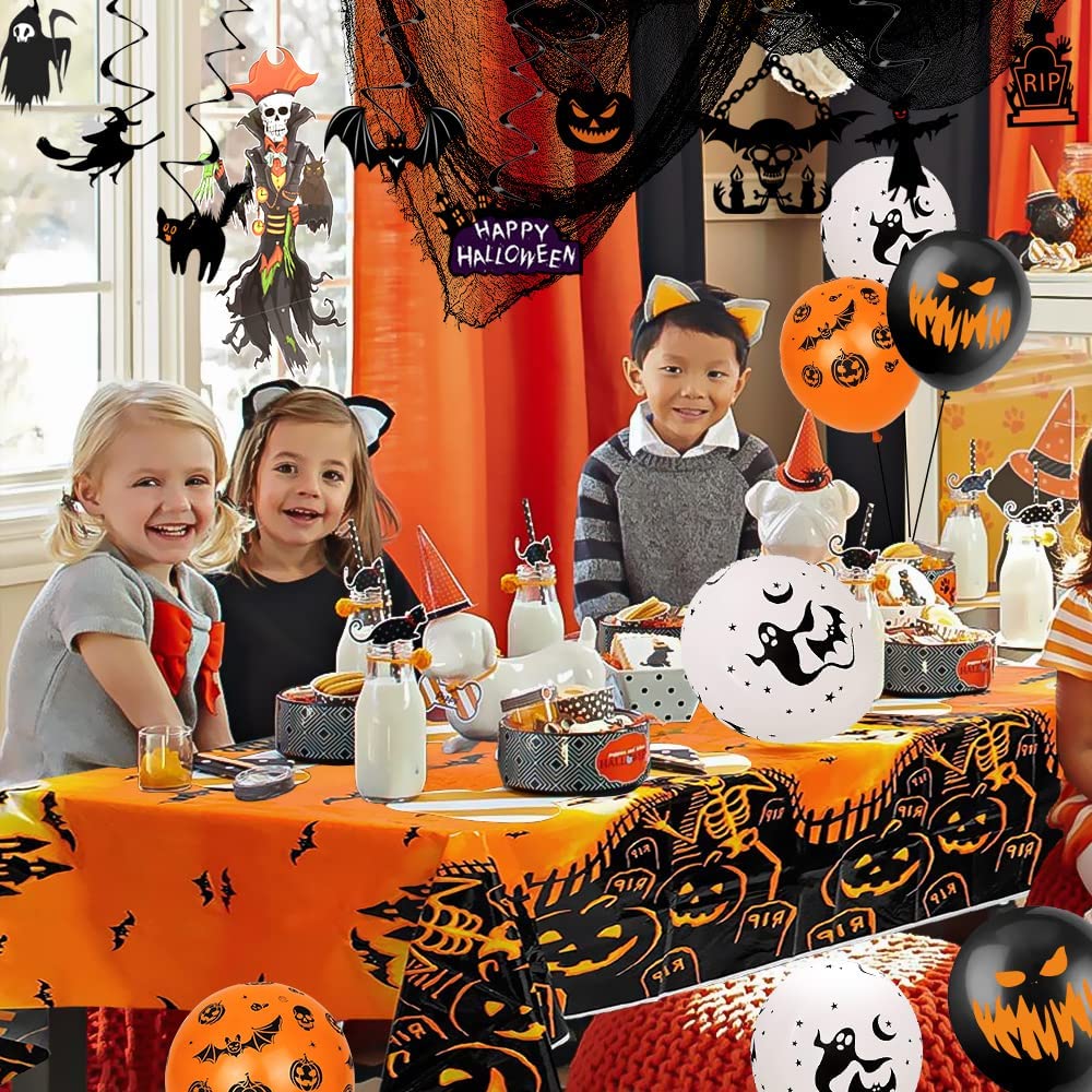 Humairc Halloween Decorations Halloween Party Decorations, Halloween Balloons Hanging Swirl for Halloween Decorations Outdoor Indoor